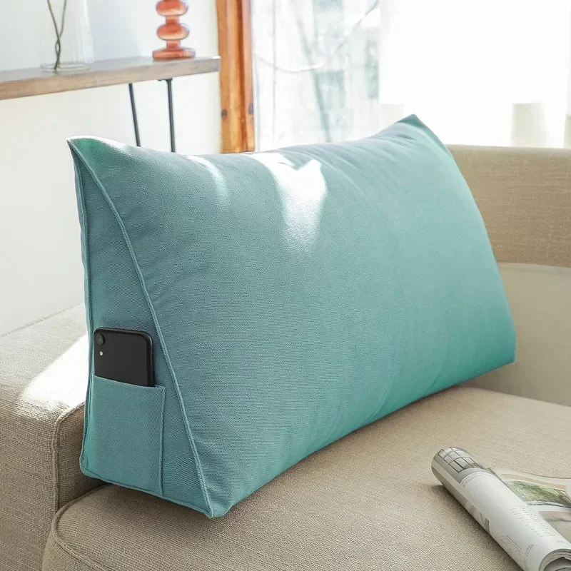 OTAUTAU Bett Dreieckige Kissen Stuhl Nacht Lenden Stuhl Rückenlehne Liege Faul Büro Stuhl Wohnzimmer Kissen Dekor KD034 – Detail 12