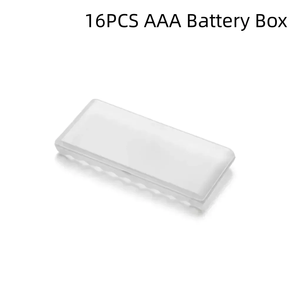 10 Slots Transparent Plastic Battery Storage Box Hard Container Holder Case For AAA Battery Organizer Accessories