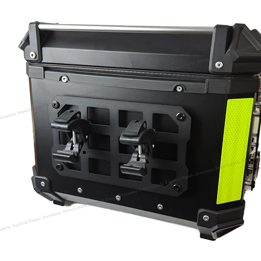 

1PCS Motorcycle Top Case Molle Panel For Trunk Storage stainless steel Waterproof Tactical /Universal Side Box Modular Organizer