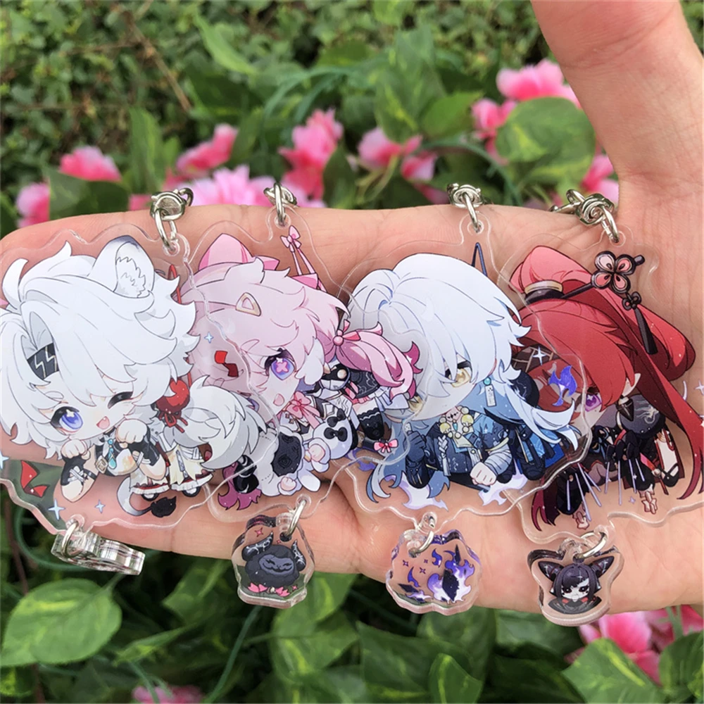 Jeu Wuthering Waves WW Yinlin Rover Lingyang Geshu Lin Jiyan Cosplay Costumes porte-clés accessoires pendentif