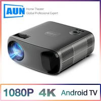 AUN AKEY9S Android Projector LED Home Theater 3D VideoProjector Full HD 1080P 4k Cinema Beamer Bluetooth WIFI Laser Smart TV