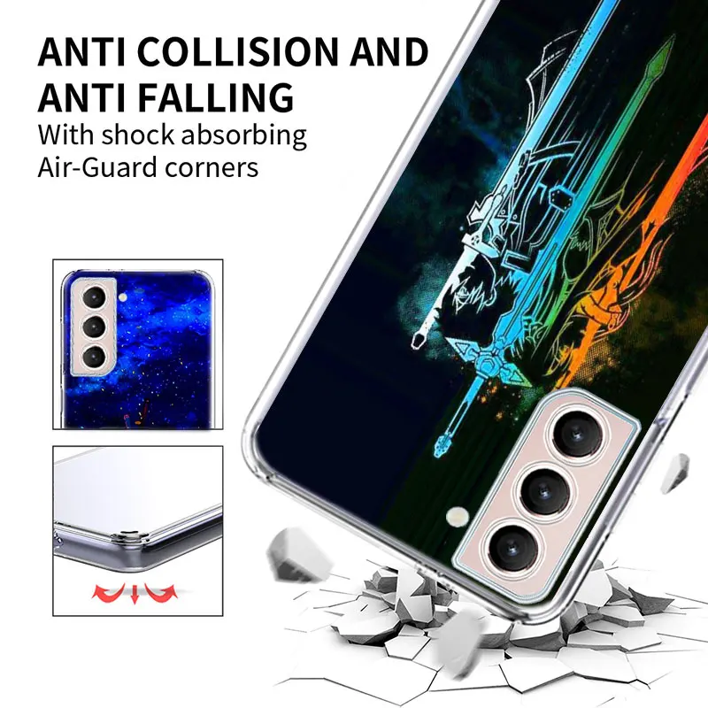 Sword Art Online SAO Anime Phone Case For Galaxy A14 A24 A34 A54 Samsung A02S A12 A22 A32 A42 A52 A72 A13 A33 A53 5G A03 A03S A2