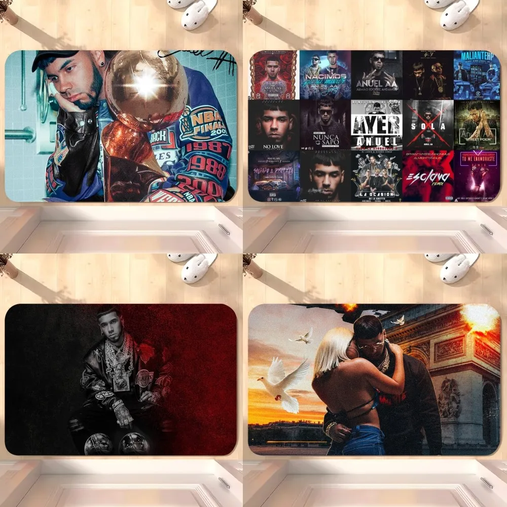 Rapper Anuel AA LLNM2 D Floor Mat Bedroom Kitchen Door Bath House Super Absorbent Foot Non-slip