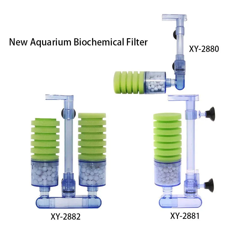 Aquariumfilter für Aquarien, Luftpumpe, Skimmer, biochemischer Schwammfilter, Aquarium-Bio-Filter, Filtro Aquario, praktisch – Detail 18