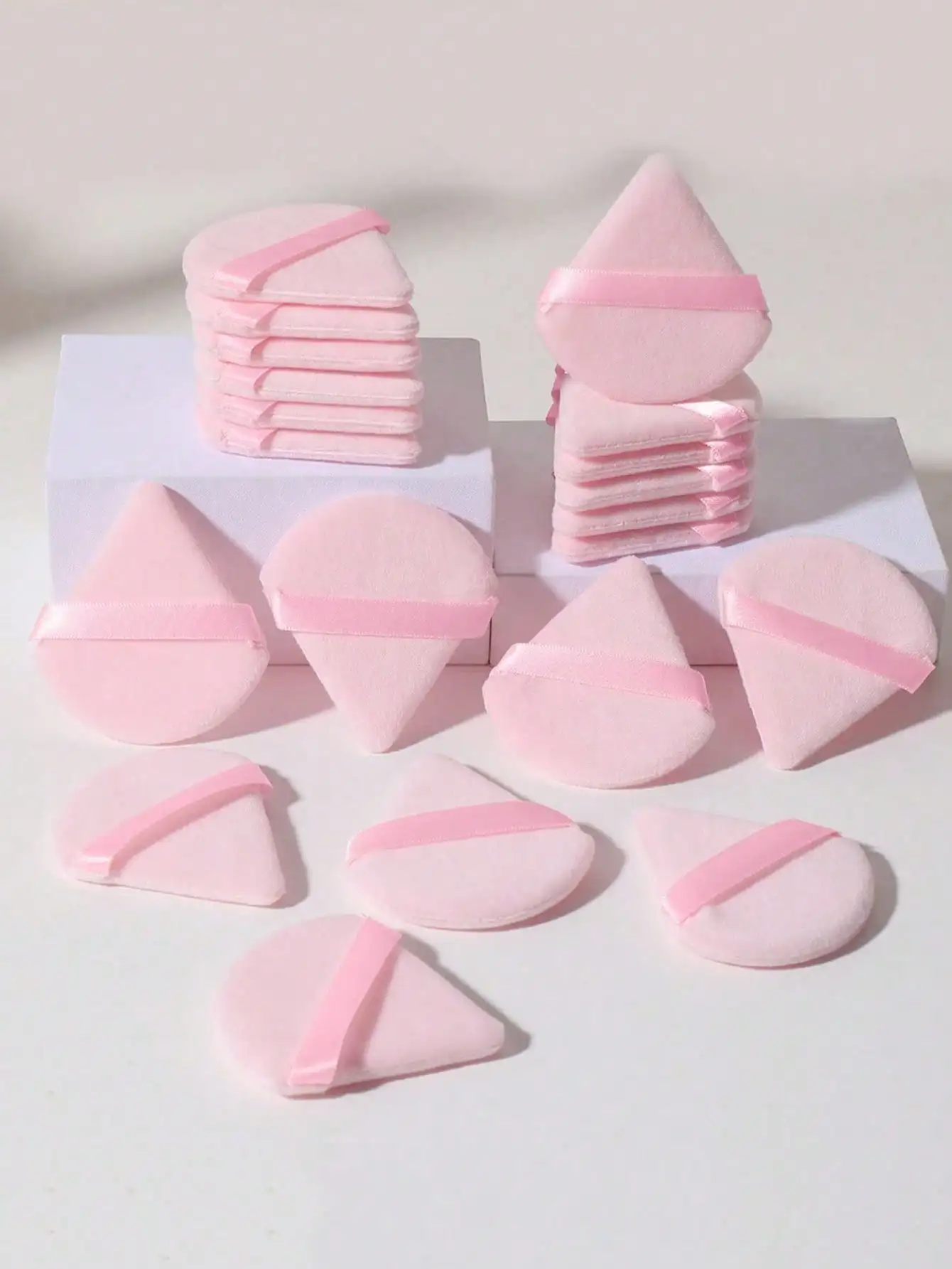 50/40/30/24/15/8/5/1 Pcs Triangle Makeup Sponge, Reusable Multi-Functional Makeup Tool Suitable For Foundation, Primer, BB Cream