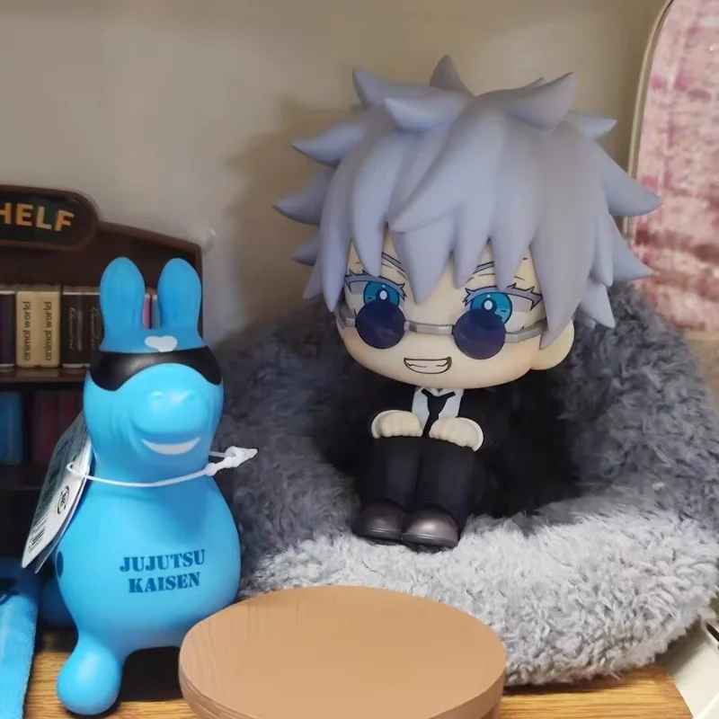 จูจุสึ ไคเซ็น ซาโตรุ โกโจและซุงุรุ เกโตะลุคอัพชุดสูทชุดแอ็คชั่นฟิกเกอร์ข้อต่อเดสก์ท็อปตกแต่งของขวัญ