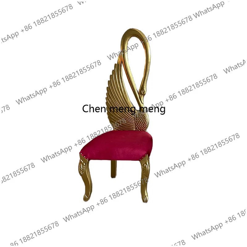 

European Style Solid Wood Carving Chair High-end Club Event Hotel Banquet Chair