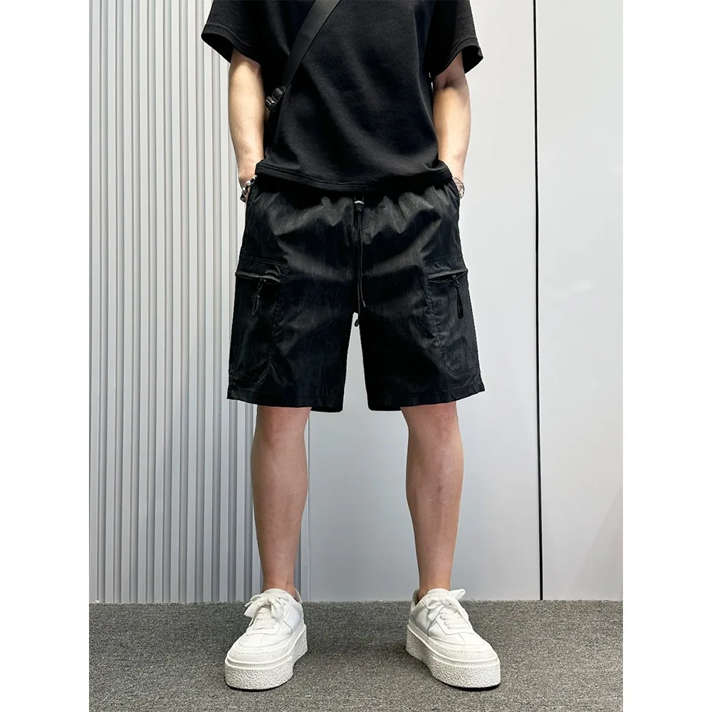

Осенне-зимние повседневные шорты больших размеров с завязками, мужские шорты в американском рабочем стиле, уличные шорты, парные брюки средней длины