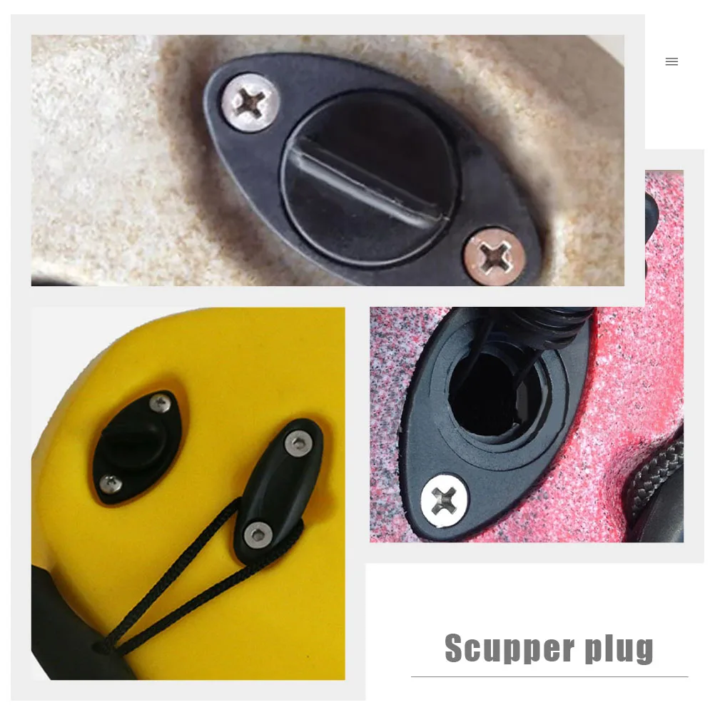 

2pcs Kayak Scupper Plugs Accessories Premium Nylon Stable Performance Long Life Easy Installation Universal