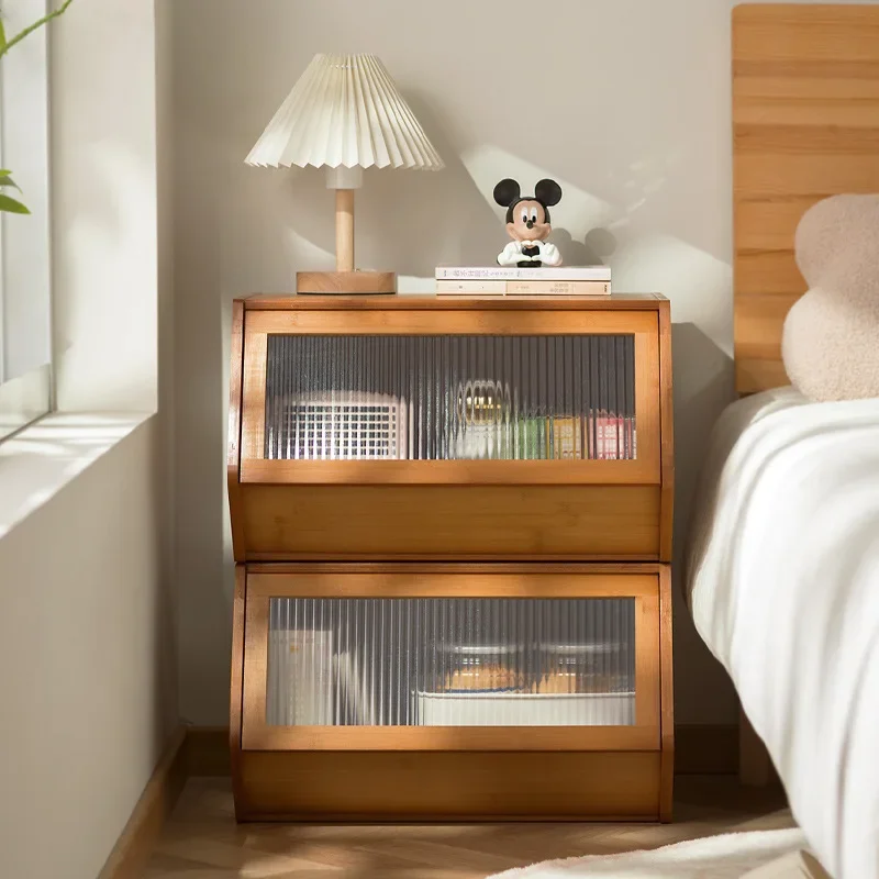 Creative bedside table, simple modern bedroom, household bedside storage, lockers, cabinets, rental room can be stacked