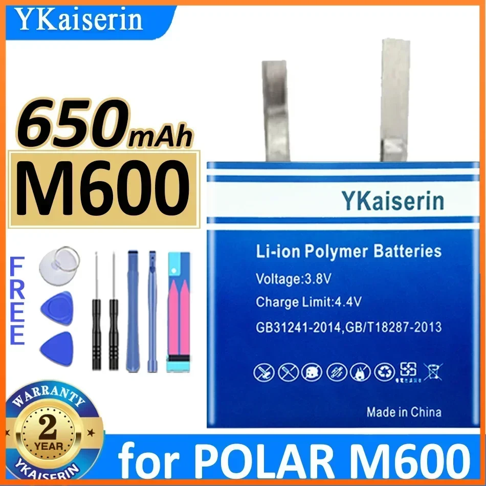 YKaiserin 650mAh Replacement Battery for POLAR M600 Portable Batteries for Cell Phones + Track Code Warranty