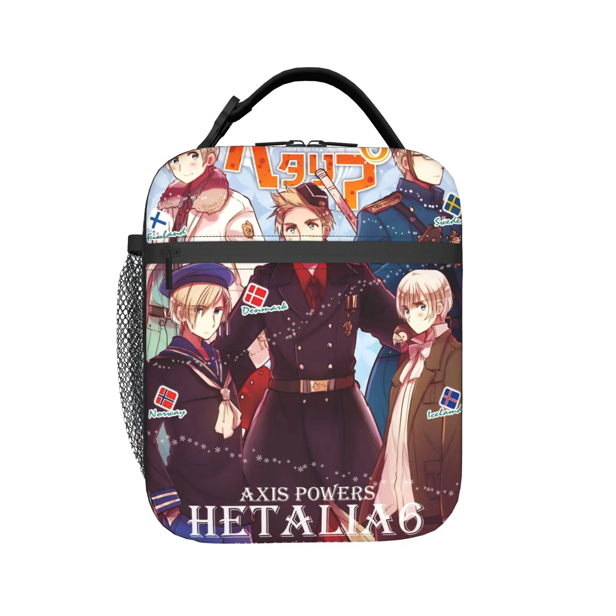 Insulated Lunch Bag Hetalia Axis Powers Product  Lunch Food Box Unique Design Thermal Cooler Bento Box For Office