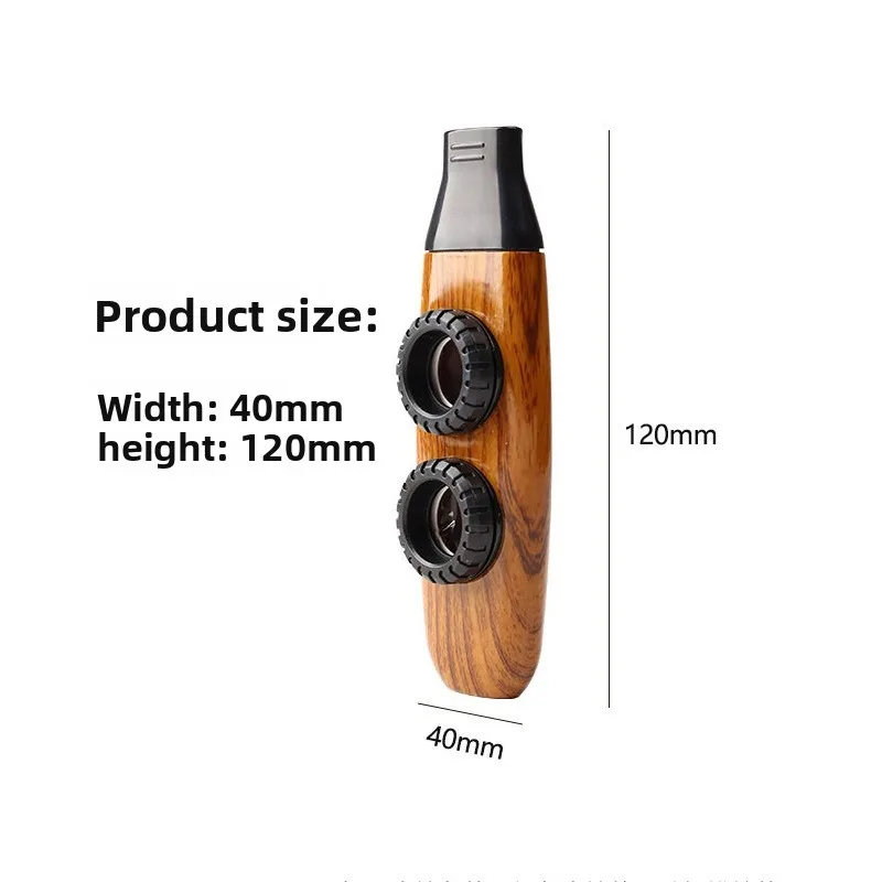 1Pc Double Hole Loud Sound Kazoo Wind Instrument Easy Play Beginner Guitar Accompaniment Musical Tool