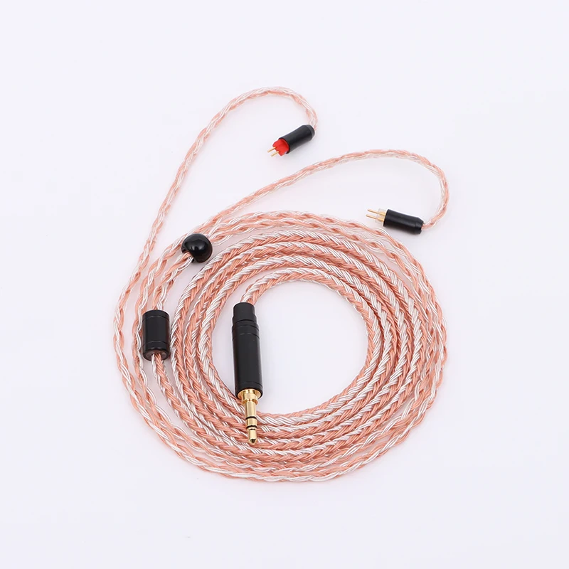 XINHS kabel konektor kabel ditingkatkan HIFI, kabel Upgrade Earphone berlapis perak tembaga 16 inti