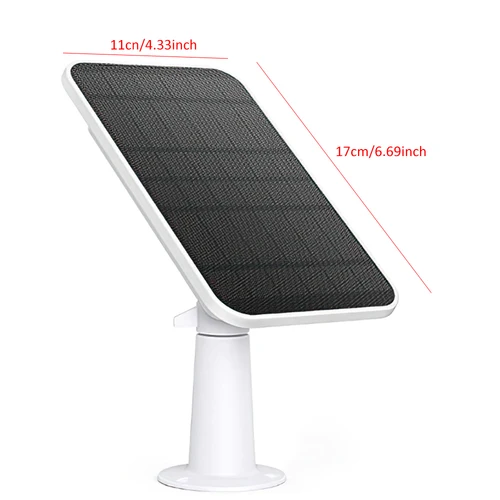 Imagen 2 del producto Paneles solares de 4W para Eufy Eufycam 2/2 Pro/2C/2C Pro/E, montaje en pared con Cable de alimentación de 9,8 pies