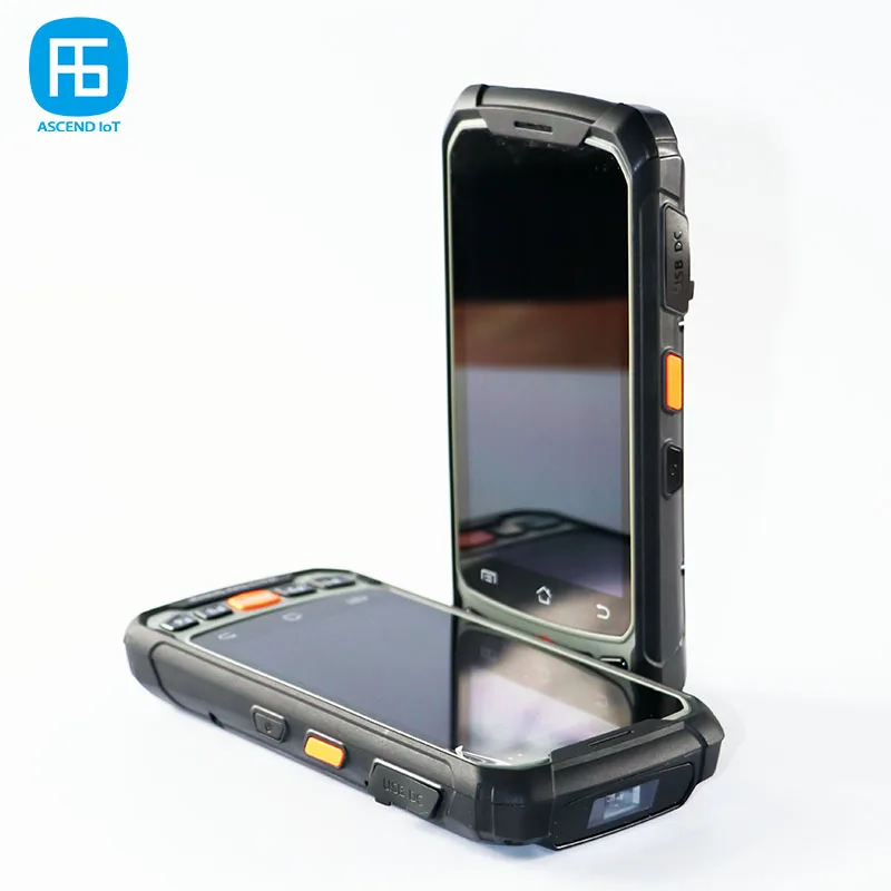NEW Dual Frequency Wireless Mobile RFID Reader/Writer UHF+HF/UHF+LF/HF+LF Passive RFID Cards Tags Reader with Barcode Scanner