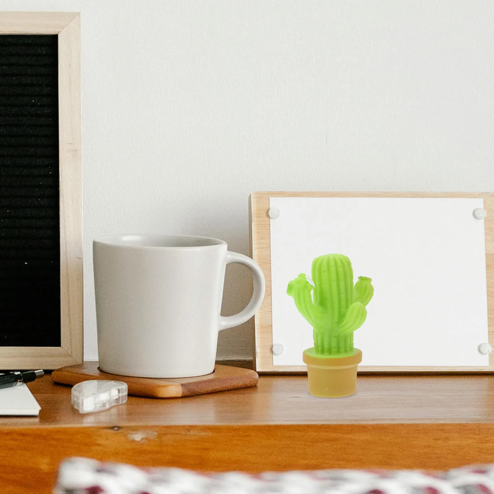 

Green Cactus LED Night Light Soft Eye Care Illumination for Bedroom Nursery Home Decor Romantic Ambient Lamp Cactus Night