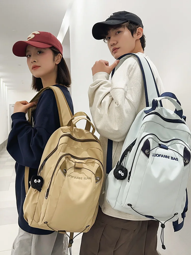 

Повседневный рюкзак для женщин и мужчин, высококачественные модные водонепроницаемые дорожные сумки большой вместимости в корейском стиле для женщин, школьная сумка
