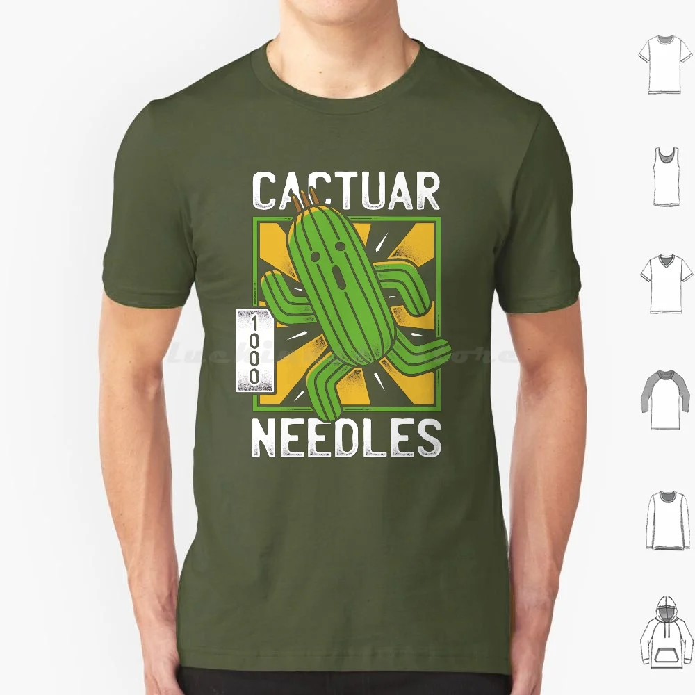 Cactuar T Shirt Men Women Kids 6xl Final Fantasy Vii Cloud Strife Ff7 Soldier Shinra Sephiroth 1000 Needles First Class Soldier