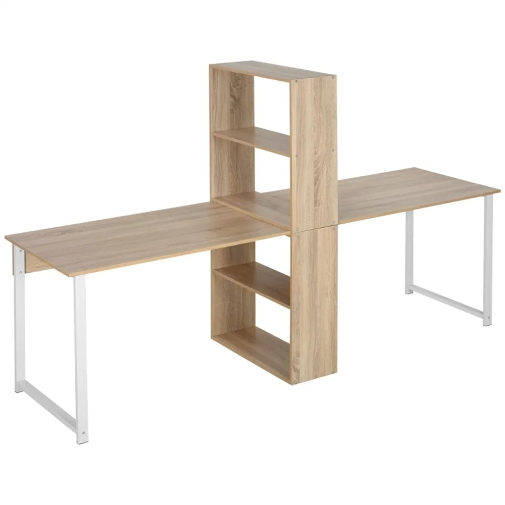 

4-tier bookshelf, for livingroom,home office, Natural, Ideal for offices, home, study, and bedrooms, computer desk