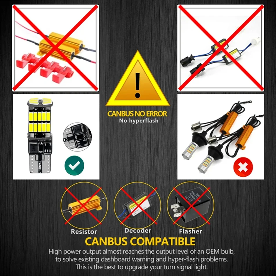 2/6/10/20/30 Pcs T10 W5W Led Canbus 168 194 Car Lights 6000K No Error 26SMD For Car Reverse Interior Accessories Lamps Tail IP67