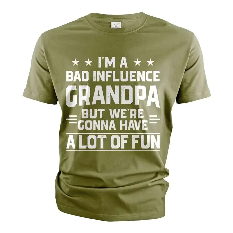 T-shirt drôle pour homme, grand-père humoristique, influence de grand-père