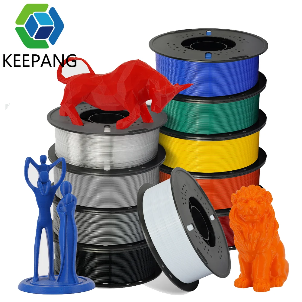 Kingroon 3D Printer 5KG TPU PETG PLA Filament 1KG/Roll 1.75mm High Quality Black White Multiple Colour 3D Printer Filament