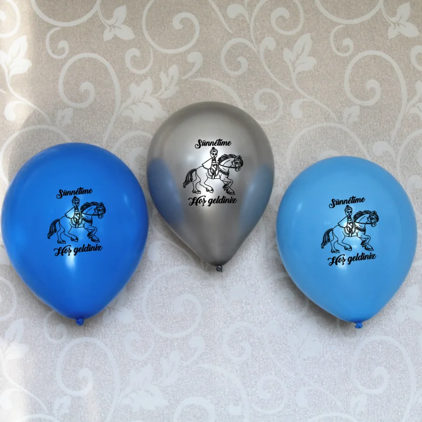 15 benvenuti nella mia sorcisione decorazioni per feste palloncini in lattice oro blu argento Sünnetime hoöngeldiniz decorazione fai da te sünnet