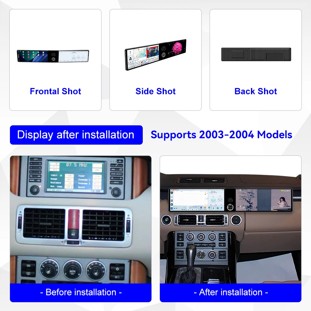 Dual Screen Android For Land Rover Range Rover executive Edition 2003 2004 Multimedia GPS Navigation Car Radio Stereo Head Unit