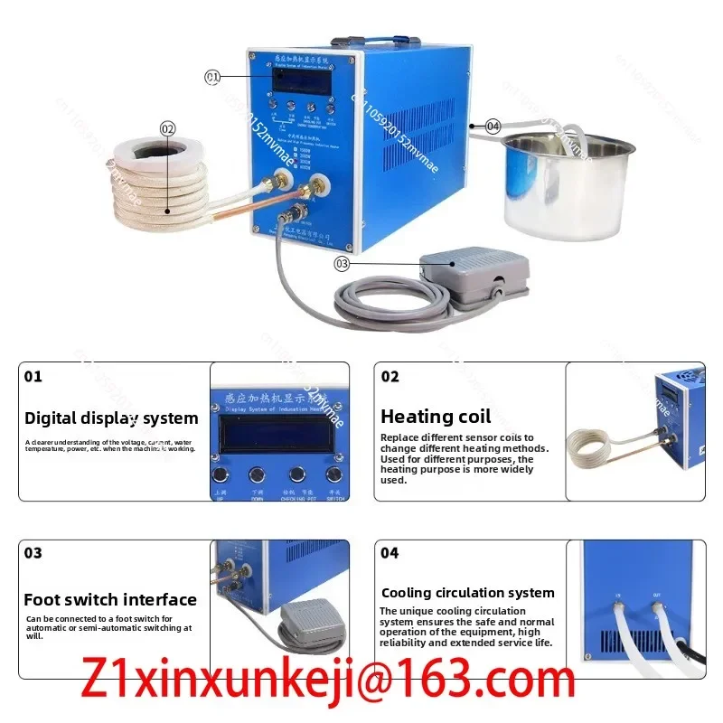 Hot Selling 220V High-frequency Small Metal Induction Heating Machine Electromagnetic Heating Machine