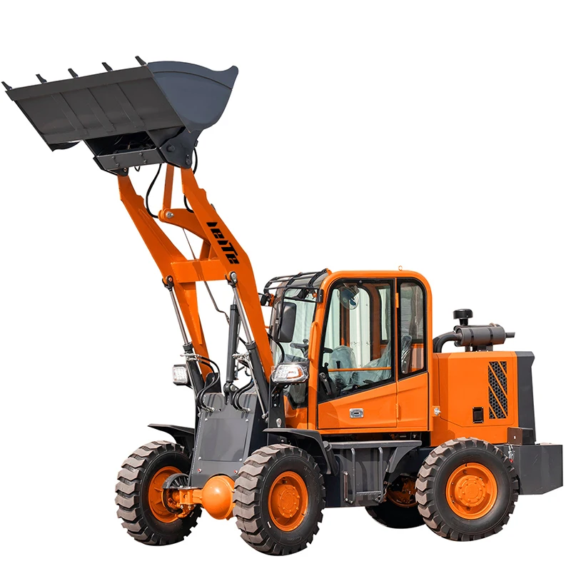 Mini caricatore idraulico a ruote multifunzione 1 Ton 2 Ton 3 Ton 5 Ton caricatore di fabbrica caricatore a ruote articolate con estremità frontale piccola