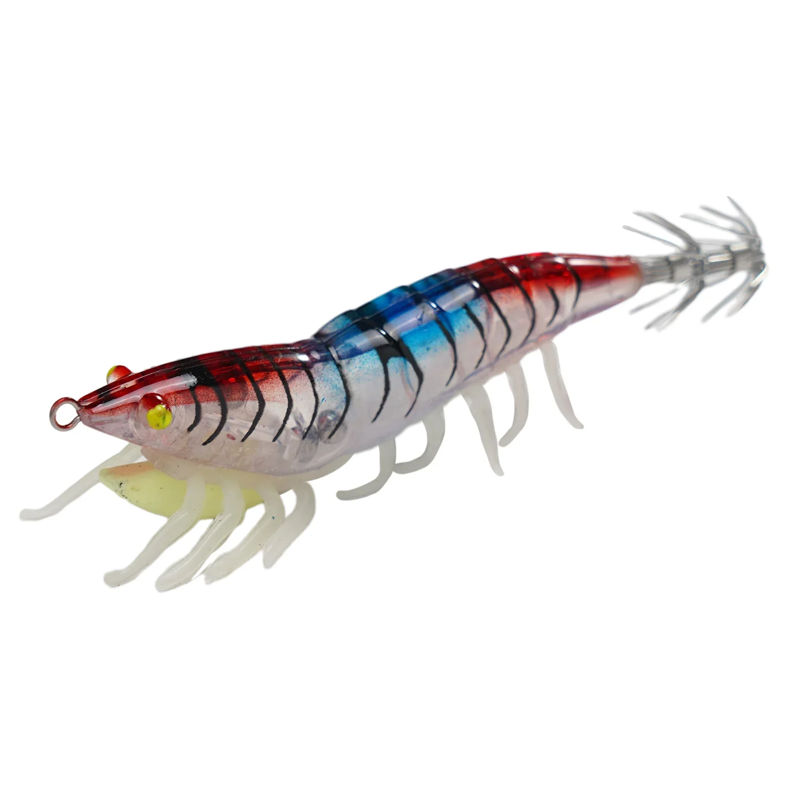 

Fish Squid Bait Lure Hook 3.0# Bait Baits Fish Fishing Hook Lure Realistic 3D Eyes Shrimp Wood Fishing Practical