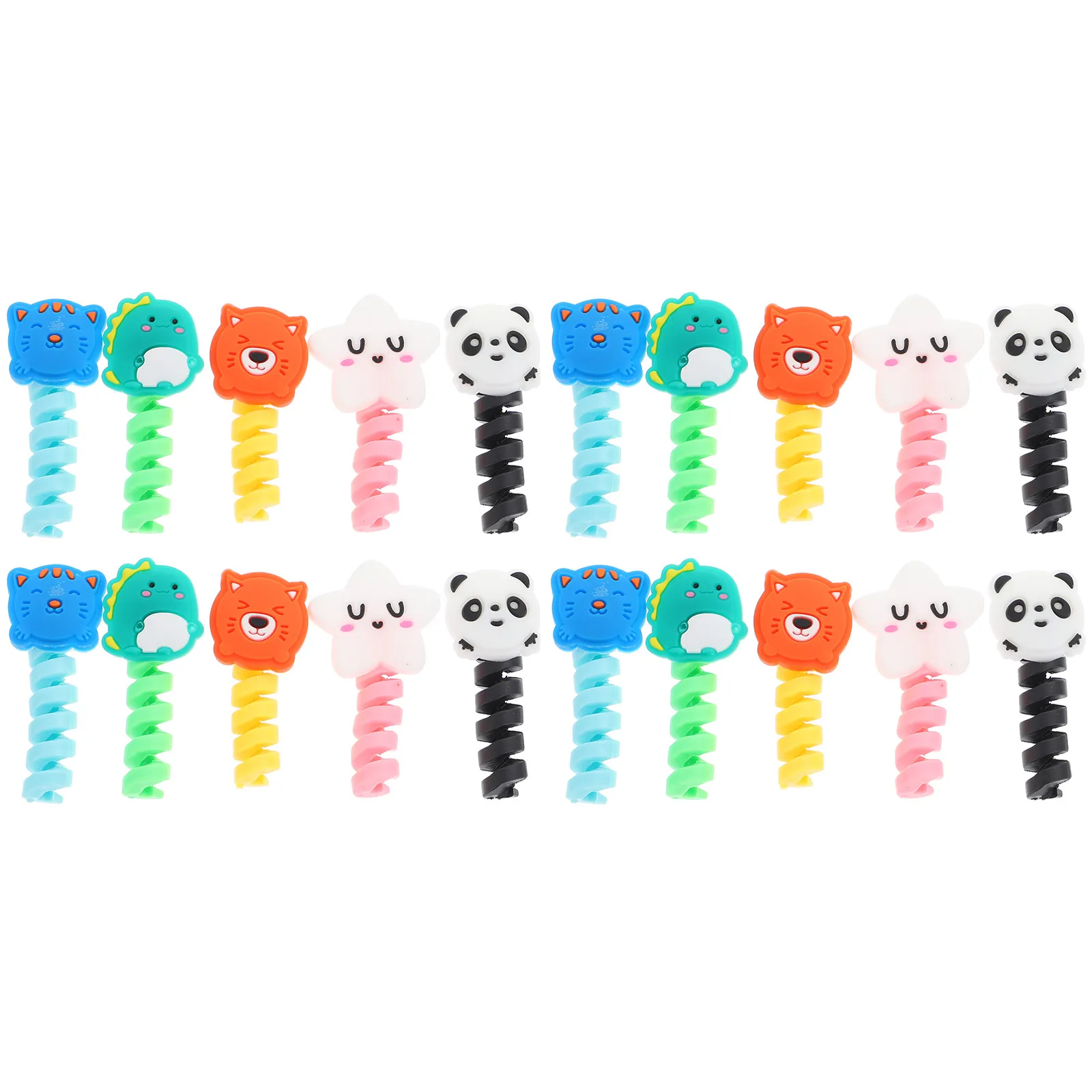 50Pcs Animal Cable Saver Cord Protector Charger Protector Data Cable Saver Earphone Wire Protection Earphone Cord Bite
