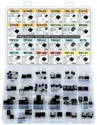 Power Transistor, Mosfet, Thyristor and Voltage Regulator Assortment Kit, 82 pcs, 24 Types