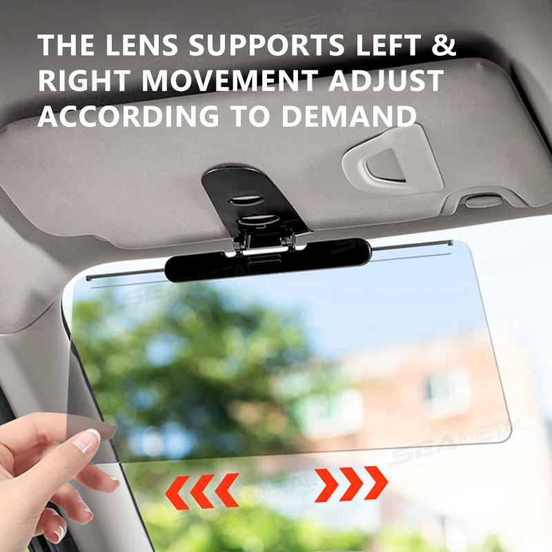 SEAMETAL Car Sun Visor Extension Flexible Adjustable Front Window Goggle HD Sun Protection Car Visor Universal for Sedan Suv Mpv