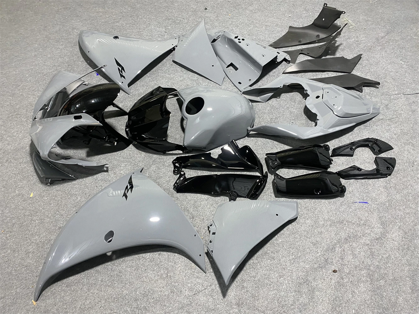 Motorcycle Fairing Kit fits YZF-R1 2009 2010 2011 2012 2013 2014 YZF1000 09 10 11 12 13 14 Year fairing cement grey black