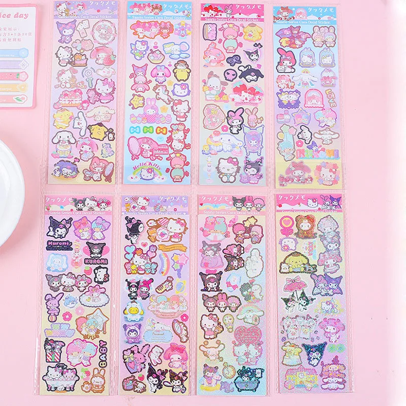 

40 шт/лот Sanrio Kawaii Kuromi мелодии стикеры милые скрапбук DIY дневник декоративная уплотняющая этикетка альбом Stick Label