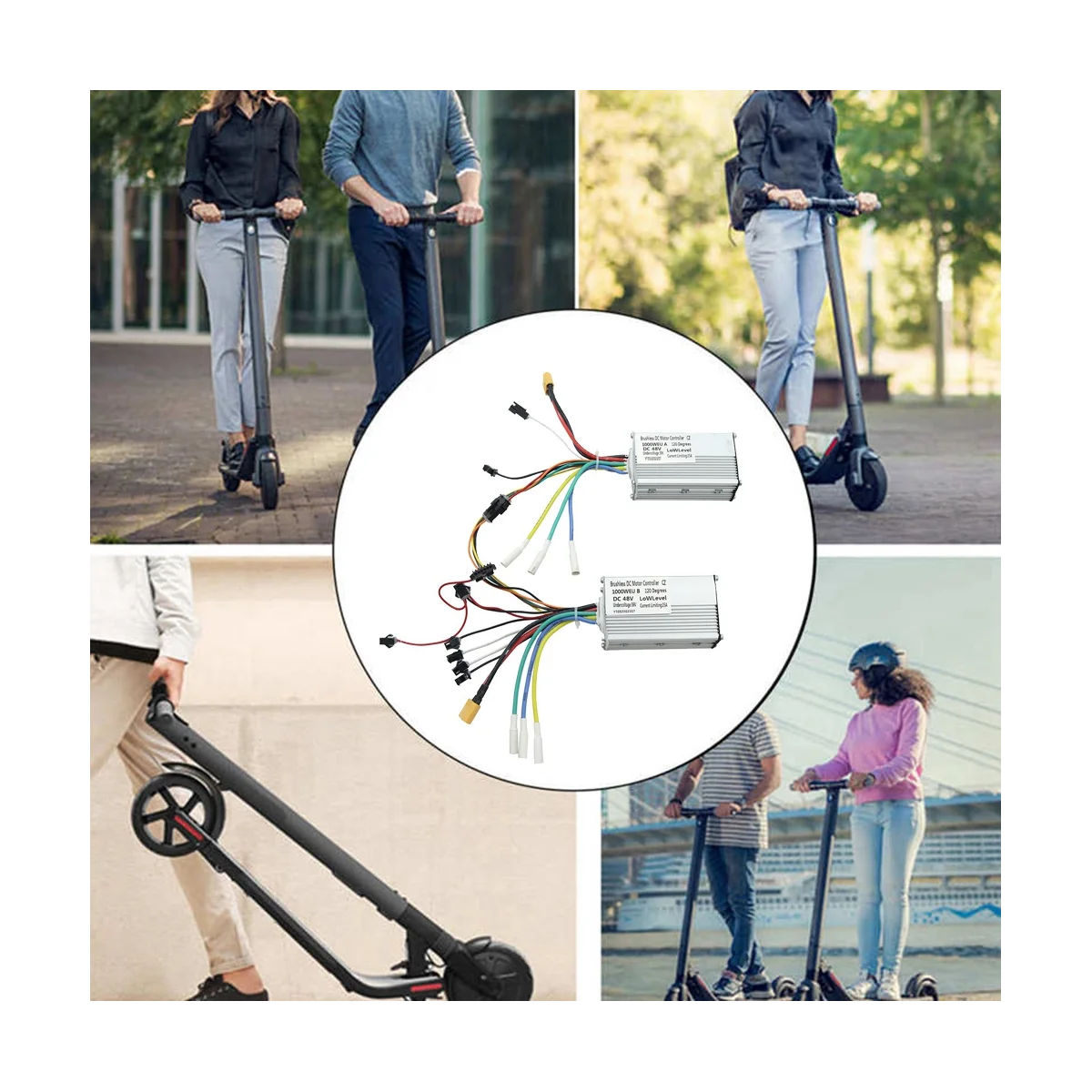 ملحقات تحكم محرك مزدوج لسكوتر كهربائي ، كوغو G2 ، 48V ، وw W