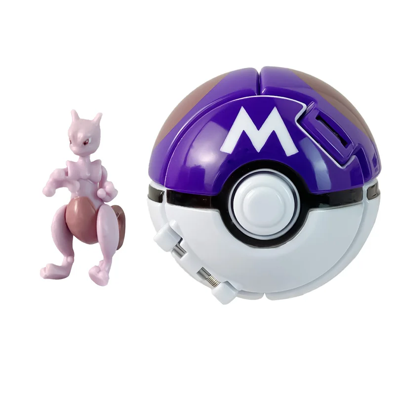 Pokemon Figure Ball Elf Pet Anime Action Doll Pikachu Charizard Mewtwo Bulbasaur Squirtle Mew Pokeball Monster go Toy Child Gift
