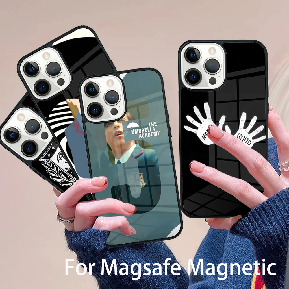

Cartoon The Umbrella Academy Phone Case Magesafe Magnetic Wireless Charge Cover For IPhone 16 11 12 13 14 15 Pro Max Plus Mini