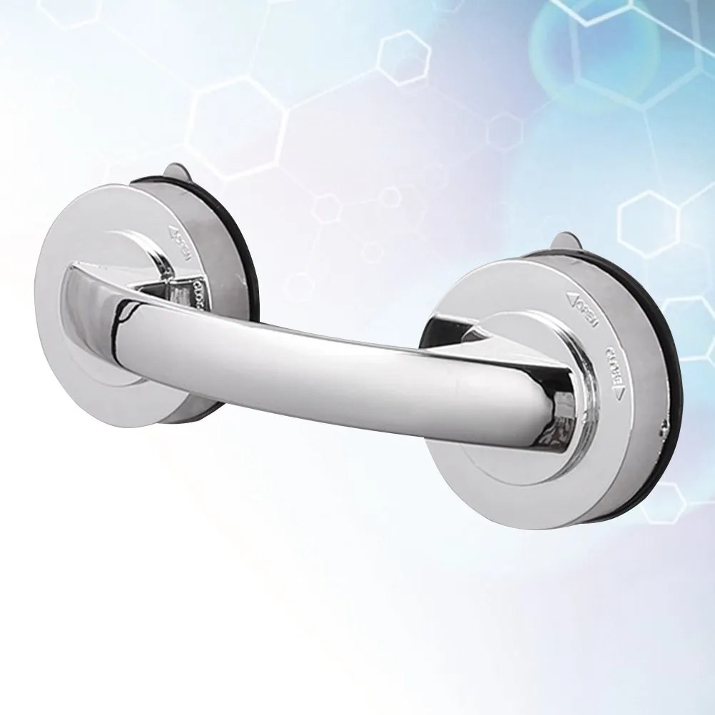 

Suction Cup Grab Bar for Bathroom Toilet Safety Handrail for Elderly and Kids Strong ABS Pc Stainless Steel Non-Slip Wall Mount