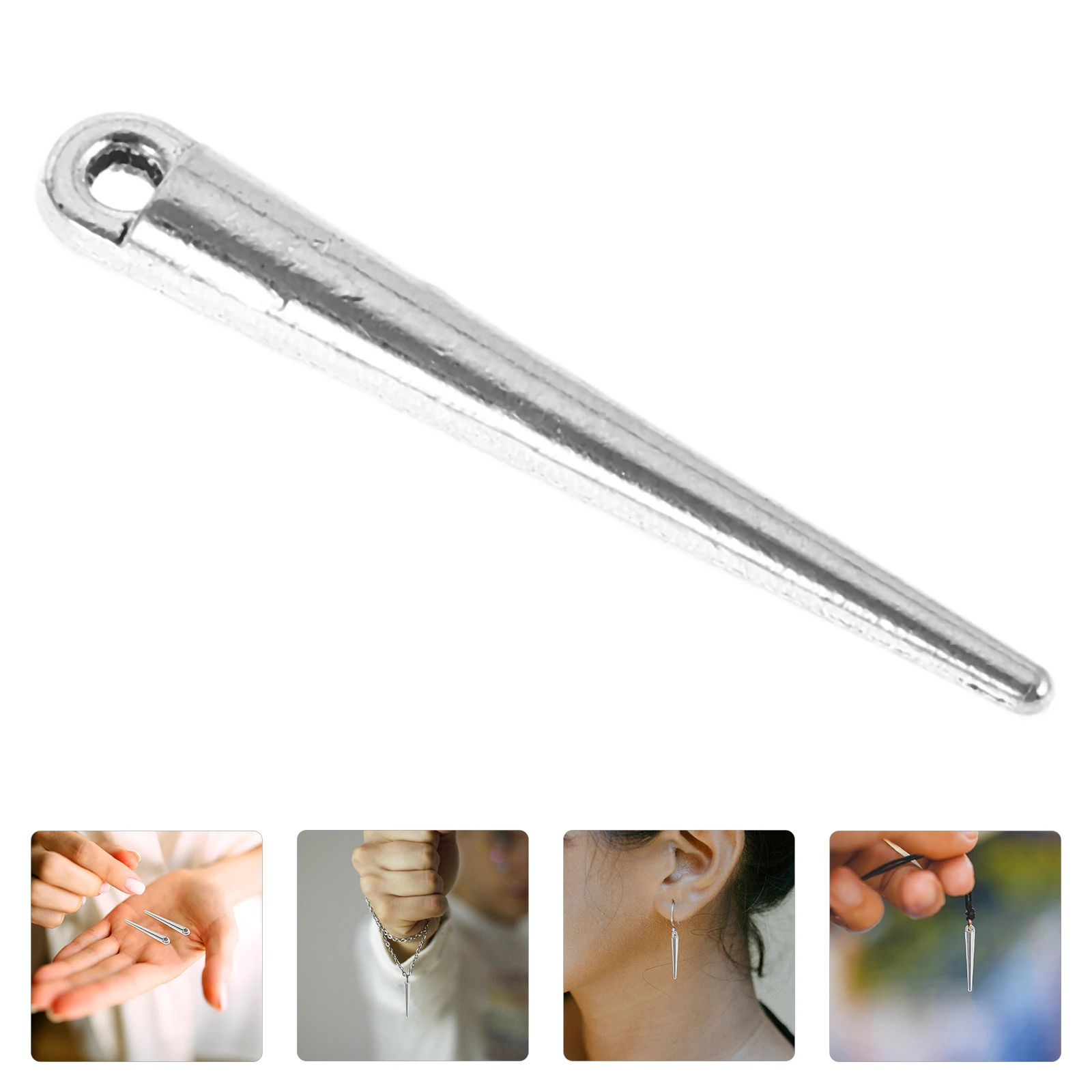 

30pcs Metal Cone Charms For Jewelry Making Diy Necklace Pendants Zinc Alloy Spike Charms Vintage Punk Style Dangle Drop Pendant