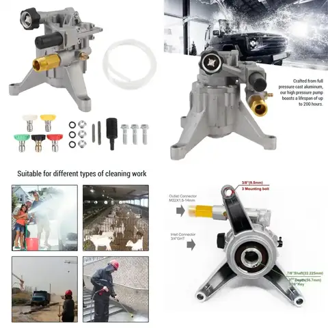 3/4in High Pressure Washer Pump 3/4in Power Washer Pump Replacement for Simpson MSH3125 MSH3125 S MSH3224 MS60921 90029 90028