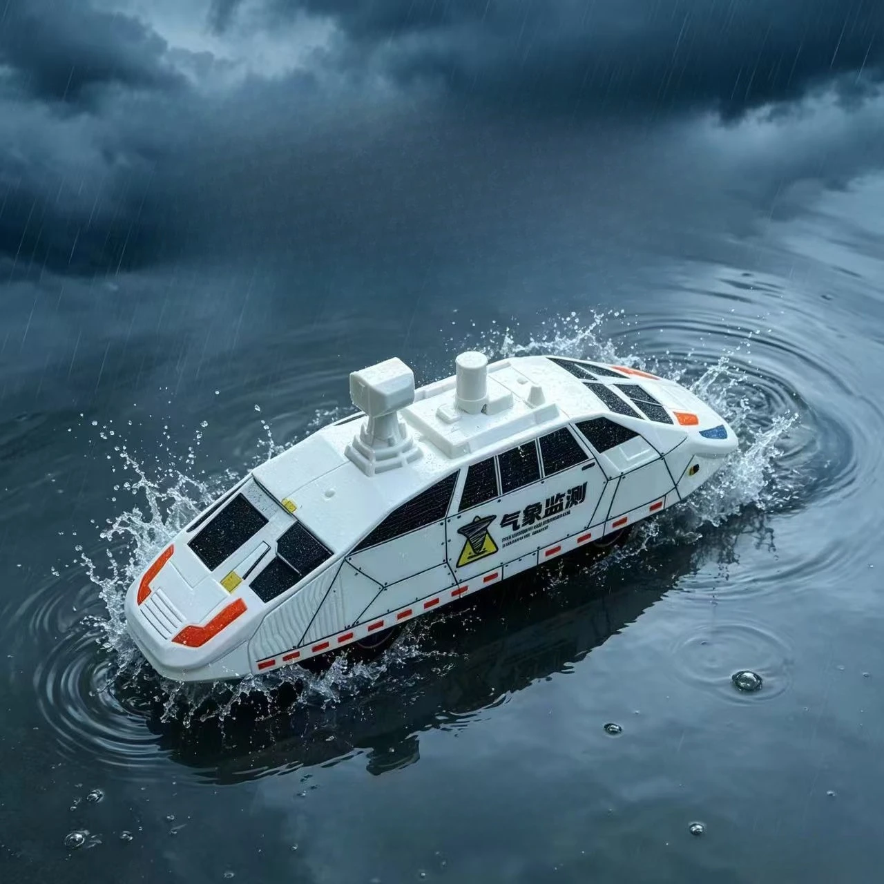 Hot 3D‑Printed Storm Tracking Recon Monitoring Car Model Fine‑detailed Collectible Decor Toy Creative Present for Model Lovers