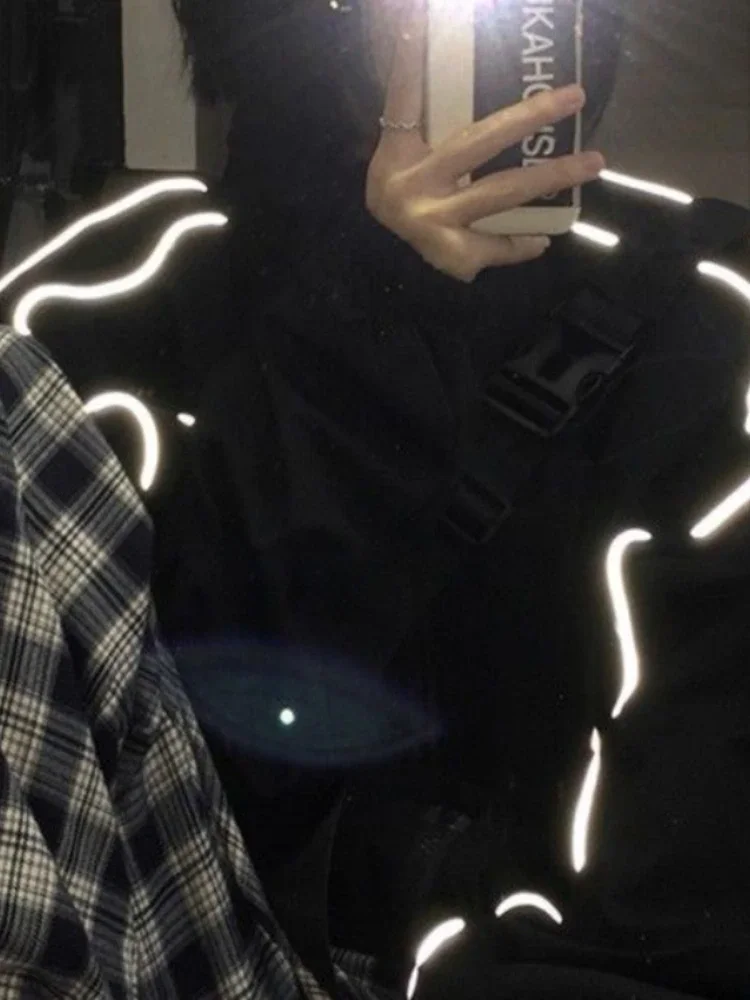 Jarní podzimní trendy univerzální kabát, noví studenti, muži a ženy, volné jednoduché kabáty, hip hop, preppy, ležérní, Harajuku bundy, Y2k korejský - náhled 6