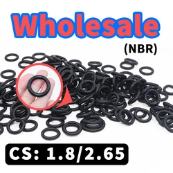 Thickness 1.8/2.65mm CS O-ring wholesale link NBR nitrile rubber gasket seal ring Waterproof rubber elastic free shipping