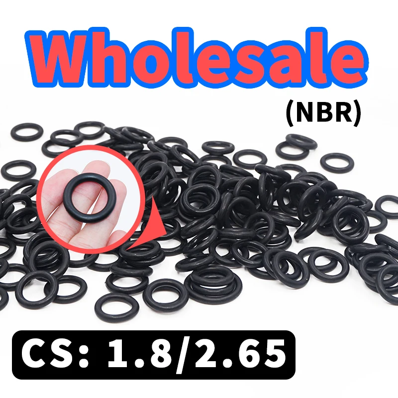 Hurtowy link O-ring CS grubości 1.8/2.65mm, uszczelka z gumy nitrylowej NBR, wodoodporny elastyczny pierścień uszczelniający, darmowa wysyłka