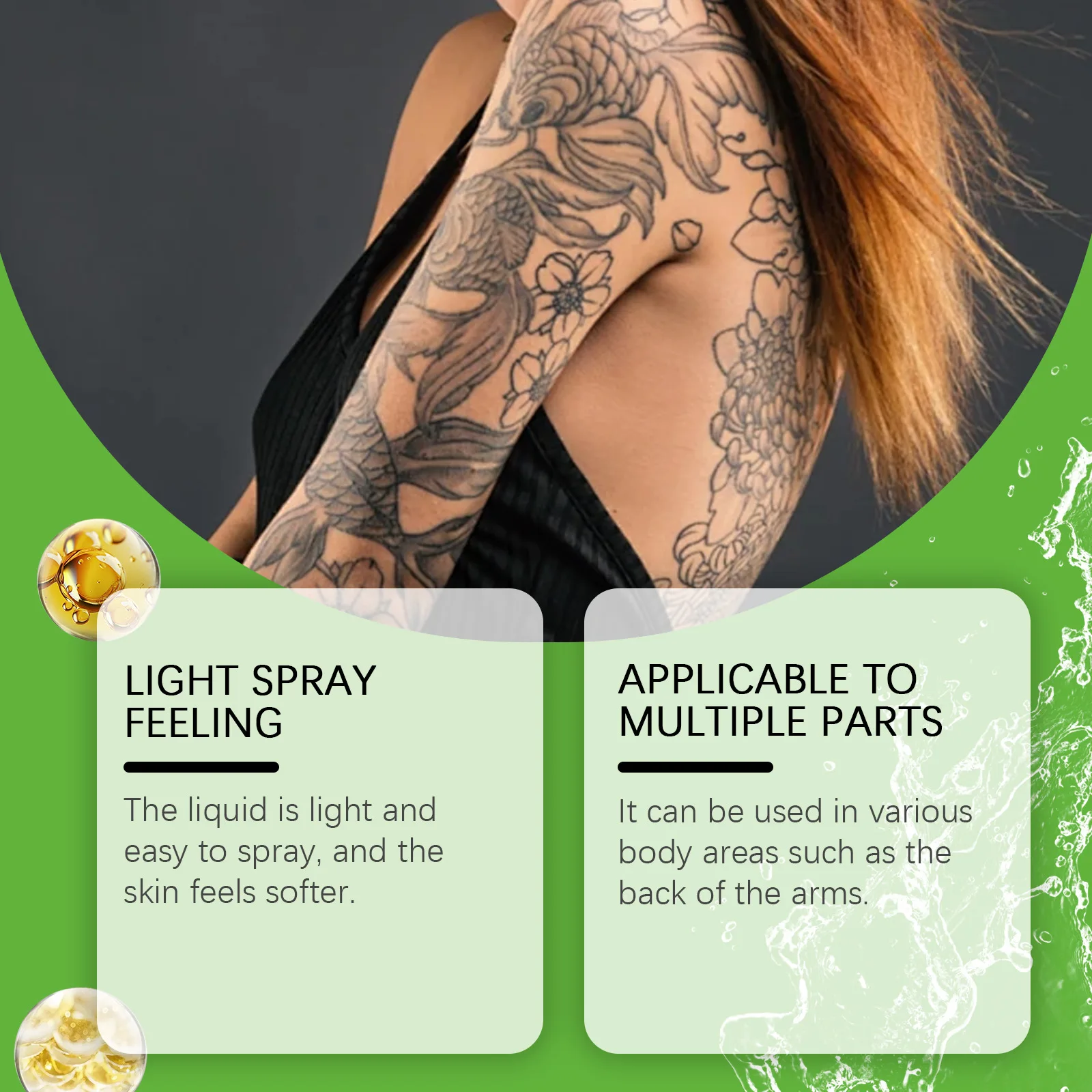 South Moon – Spray de soin pour l'élimination des tatouages, apaisant, réparateur de la douleur, prévention des dommages, soins post-sol, Kit d'huiles de traitement Permanent pour tatouage