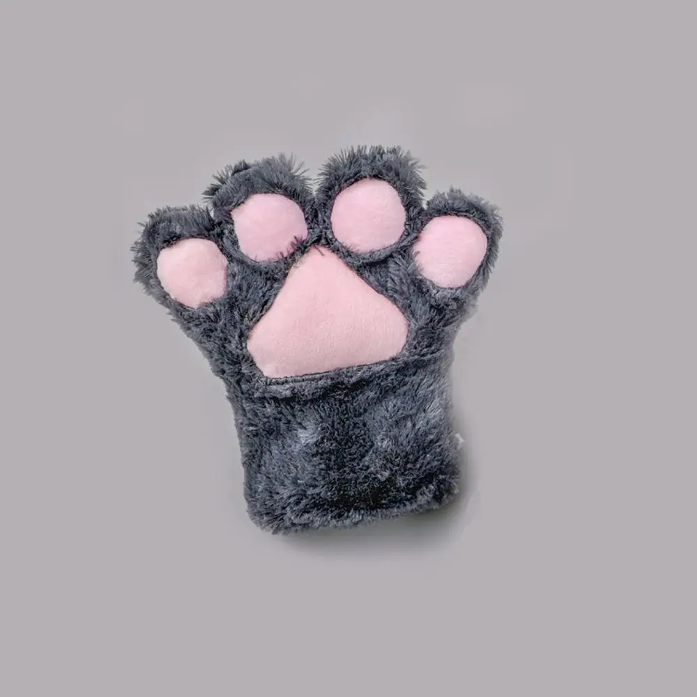 

New For Women Fluffy Cute Paw Mittens Plush Anime Cosplay Gloves Cat Claw Gloves