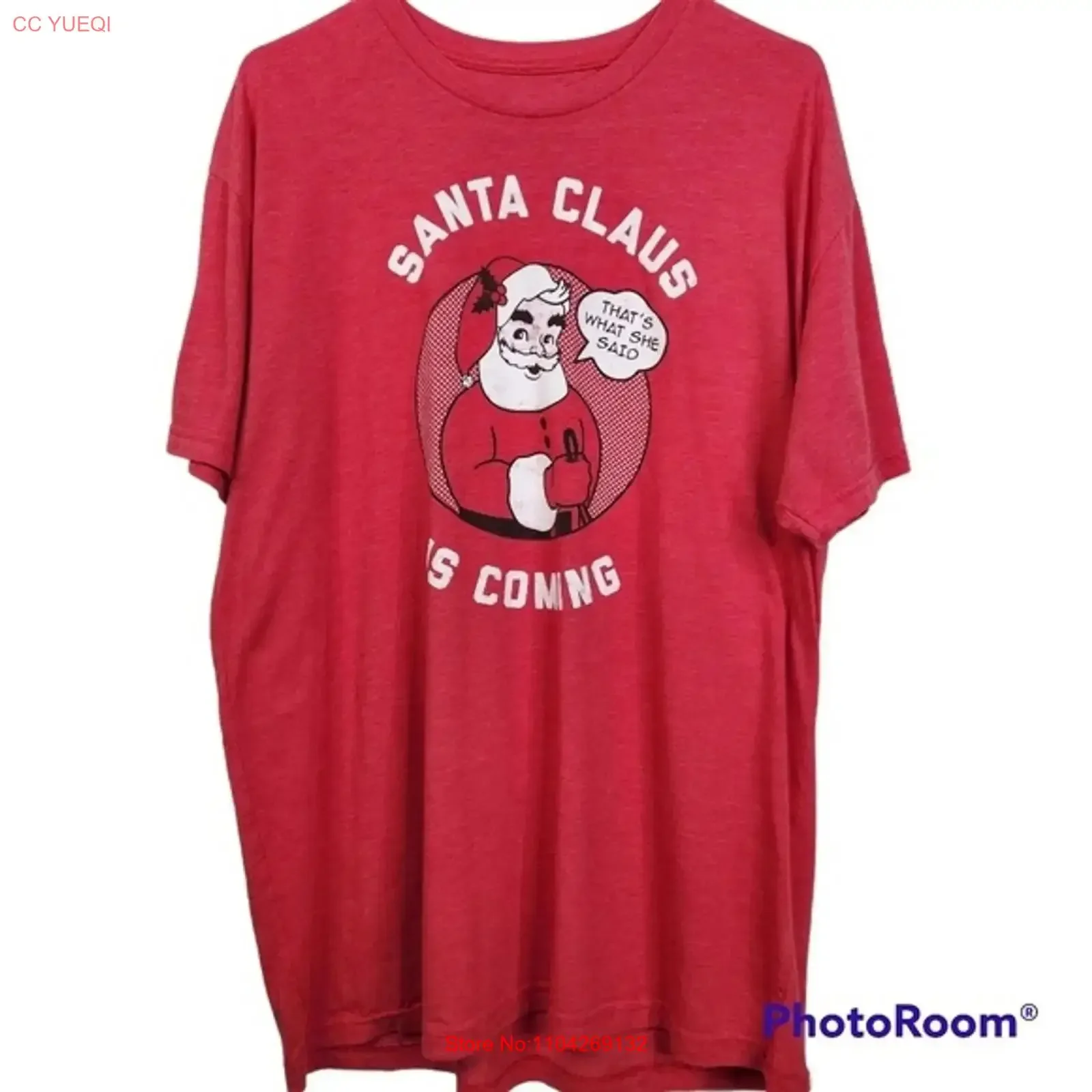 Tipsy Eleves That's What She Said Santa Claus  T Shirt Size XXL vintage Washed Soft homme Comfortable Unisex